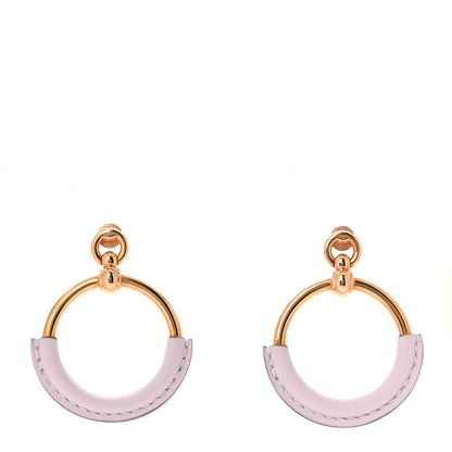 Hermes Swift Loop Earrings Mauve Sylvestre 1 of 5