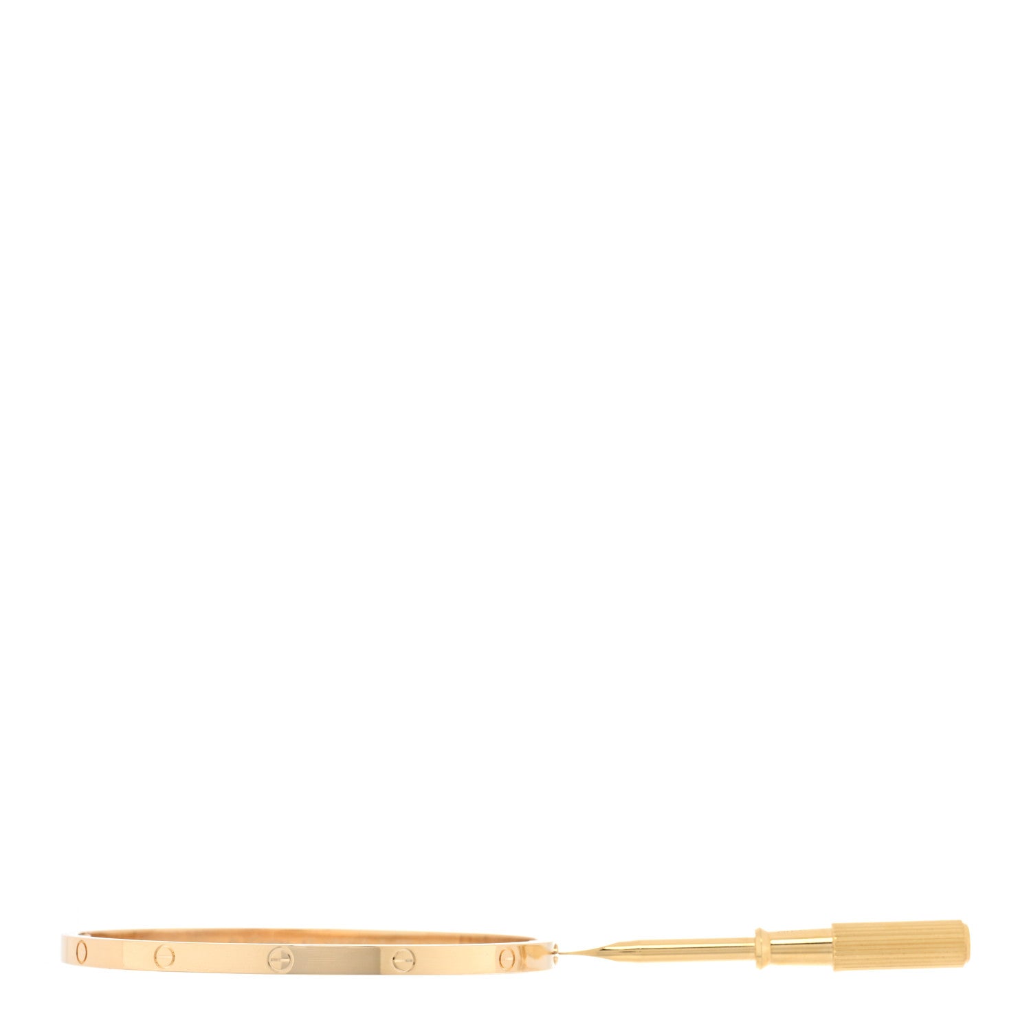 Cartier 18K Yellow Gold Small LOVE Bracelet 17 6 of 7