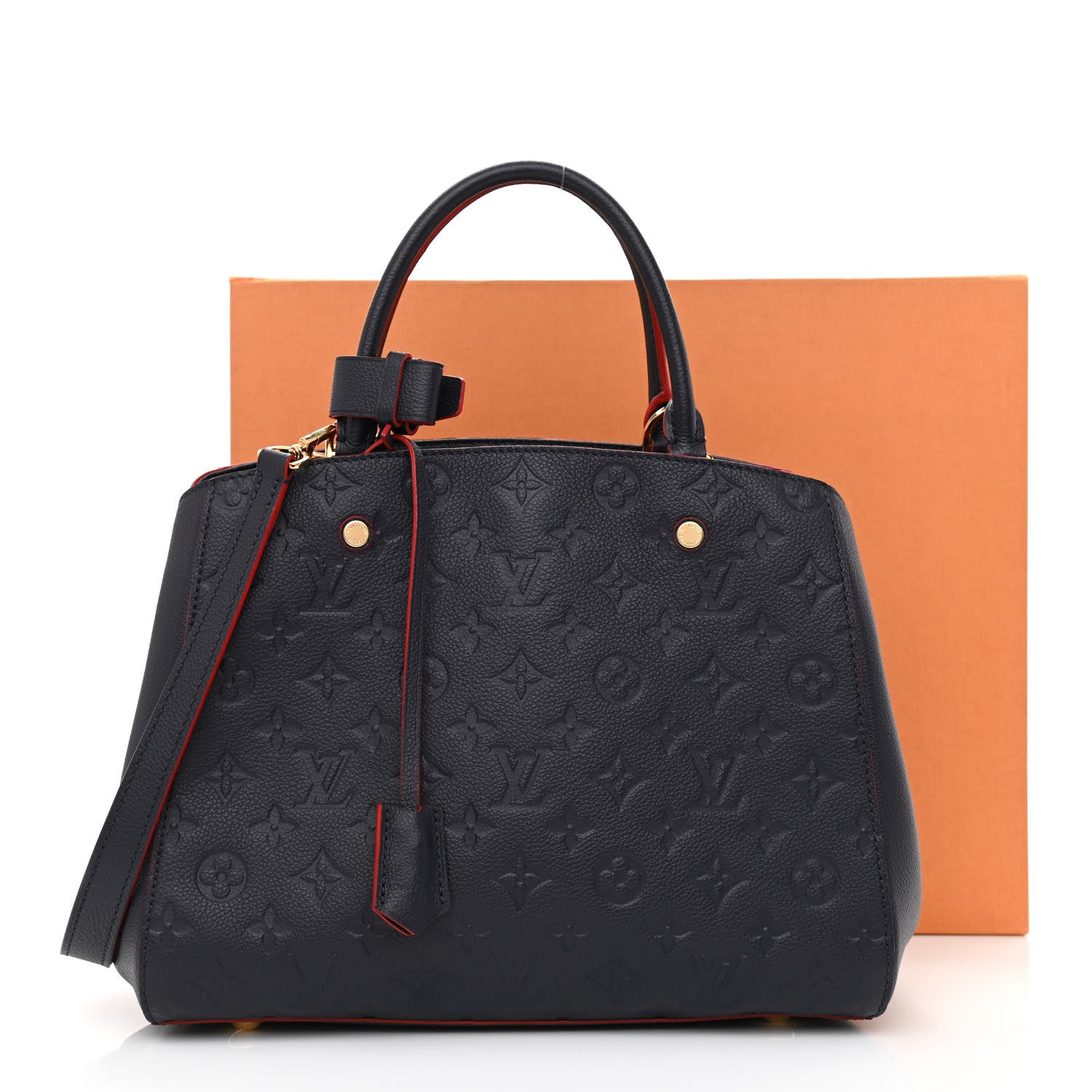 Louis Vuitton Empreinte Montaigne MM Marine Rouge 12 of 12