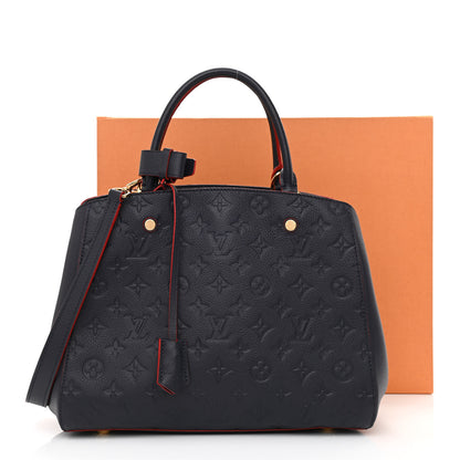 Louis Vuitton Empreinte Montaigne MM Marine Rouge 12 of 12