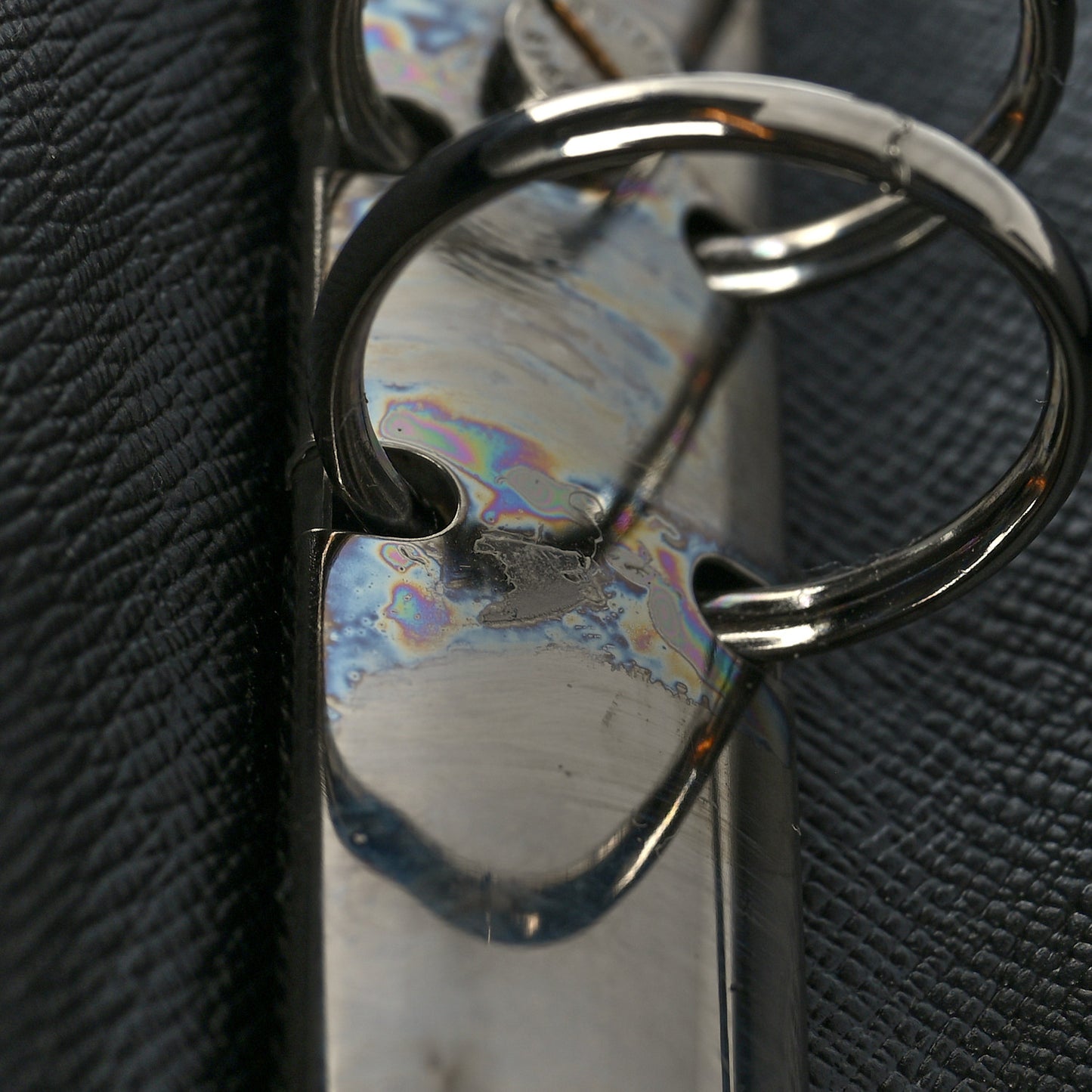 Epi Medium Ring Agenda Cover Black
