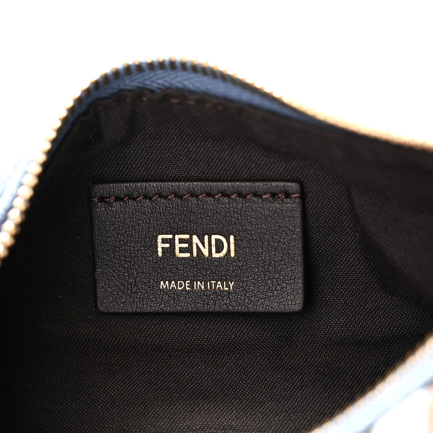 Fendi Velluto Jacquard F is Fendi Vitello Grace Mini Fendigraphy Hobo Bag Blue Brown 6 of 11