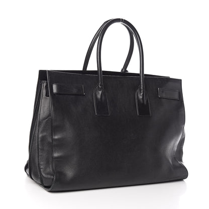 Saint Laurent Calfskin Large Sac De Jour Carryall Black 3 of 20
