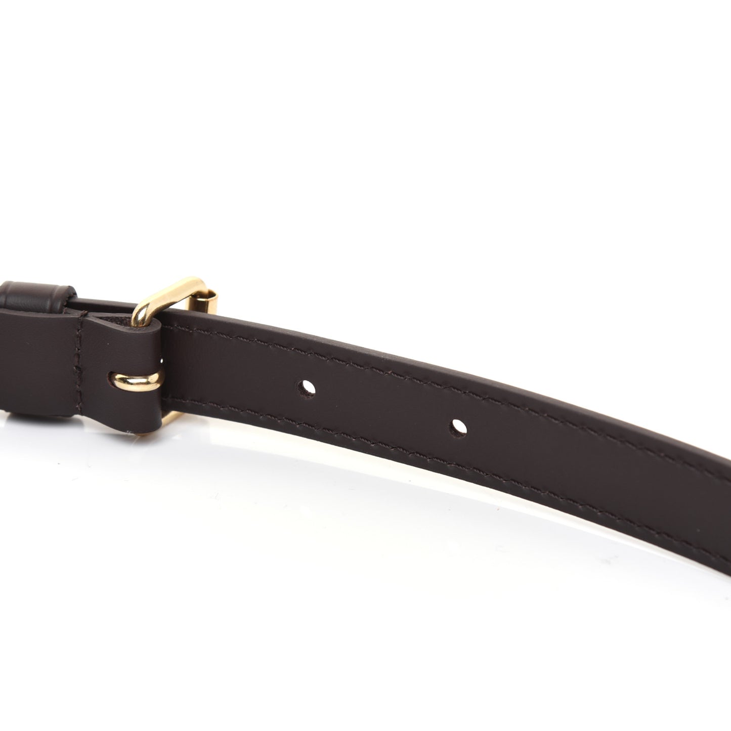 Calfskin Adjustable Speedy Bandouliere Shoulder Strap Brown