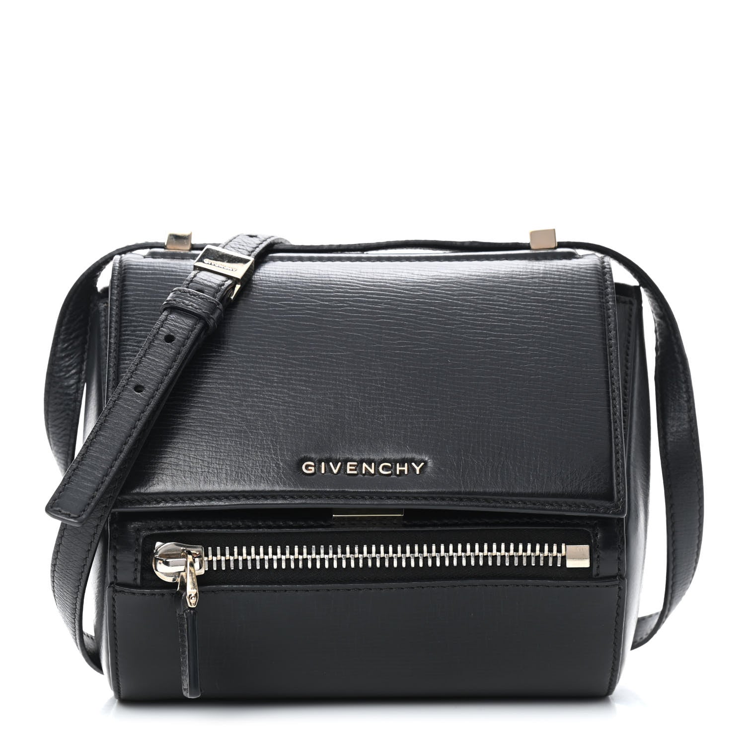 Givenchy Textured Calfskin Mini Pandora Box Crossbody Bag Black 1 of 10
