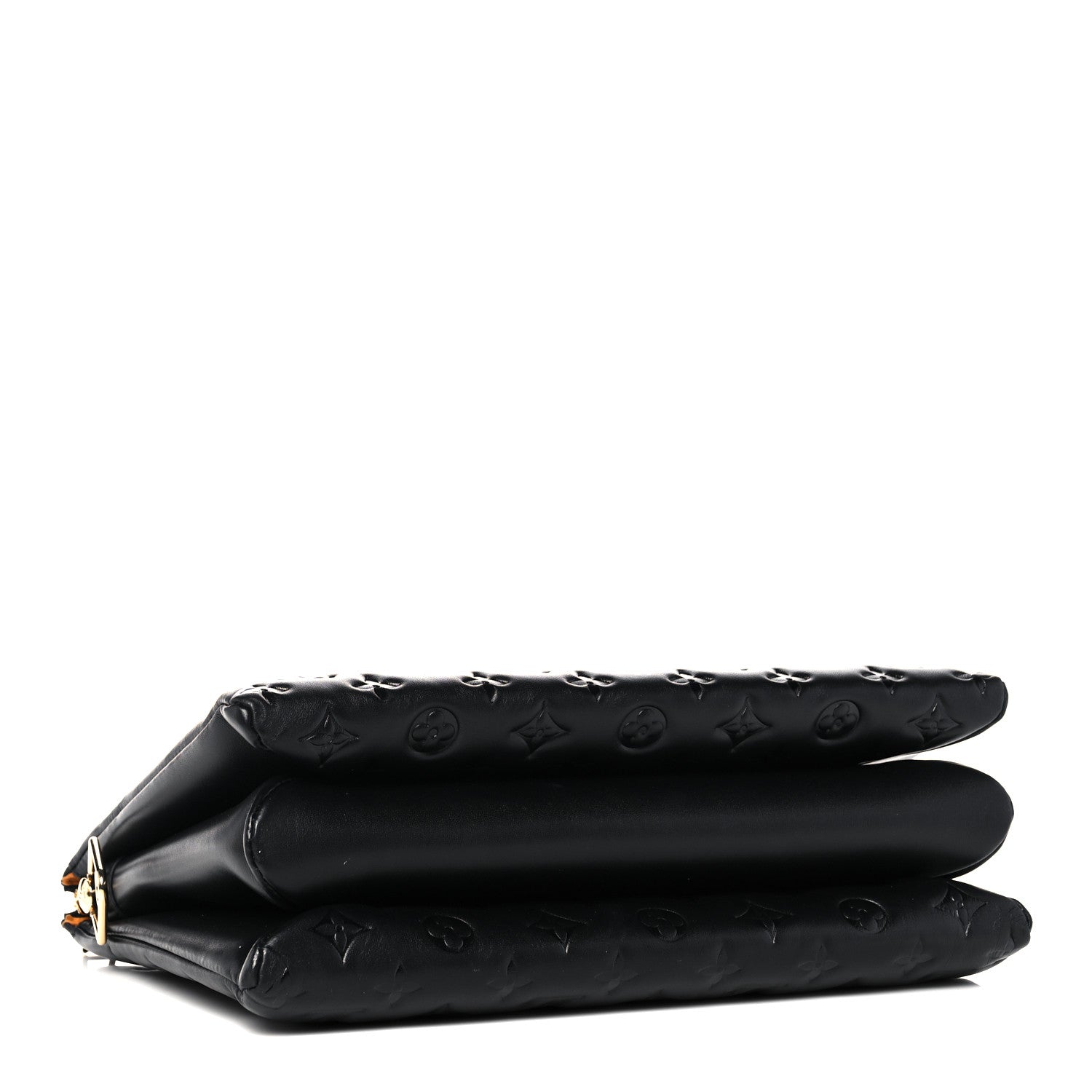 Louis Vuitton Lambskin Embossed Monogram Coussin MM Black 4 of 8