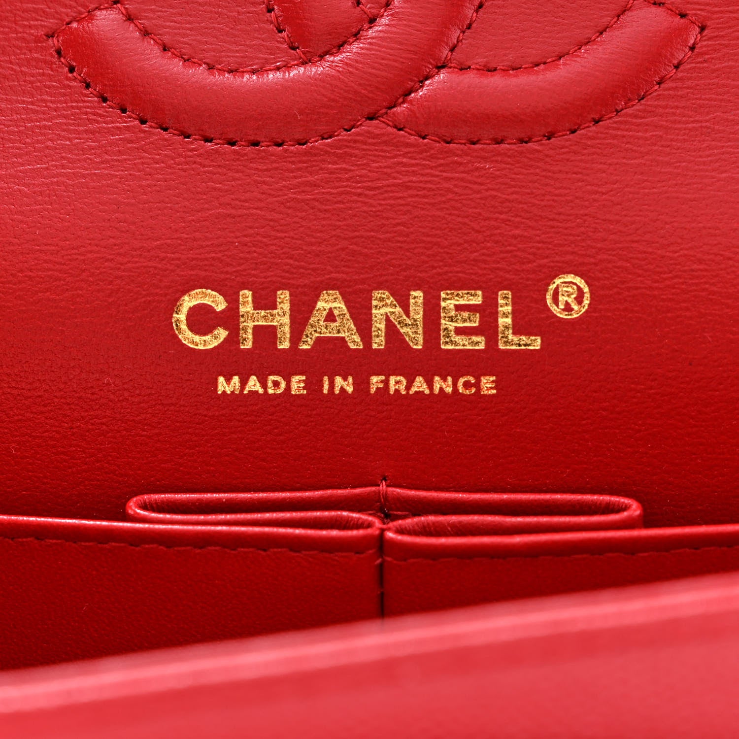 Chanel Caviar Quilted Small Double Flap Red 5 of 10