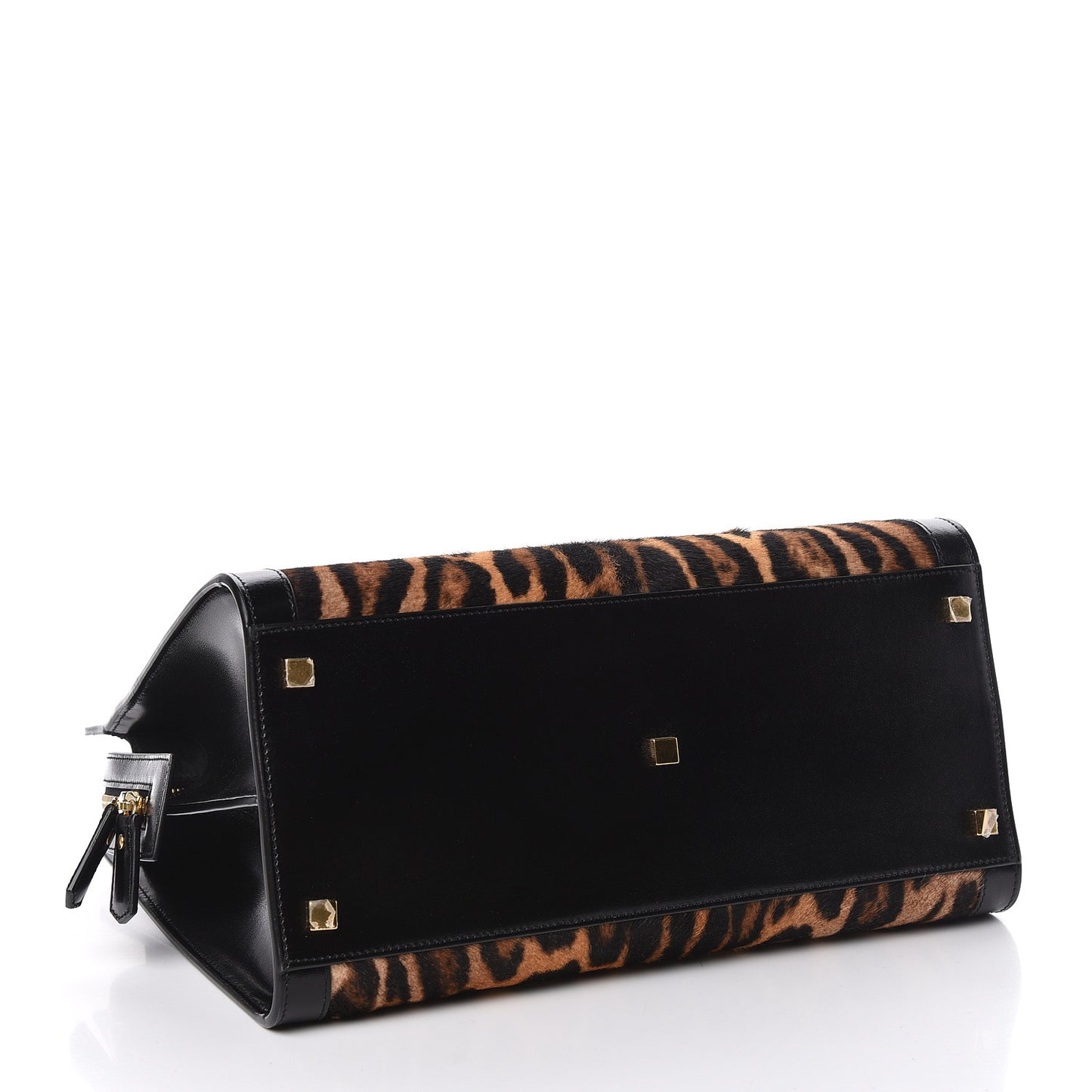 Calf Hair Calfskin Monogram Medium Uptown Tote Black
