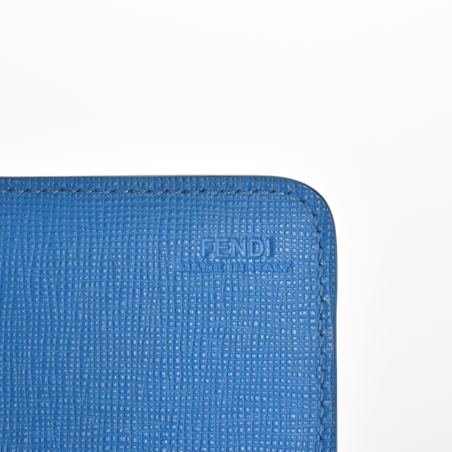Fendi Vitello Elite Crystal Eye Monster Continental Wallet Royal Blue Papavero Multicolor 5 of 10