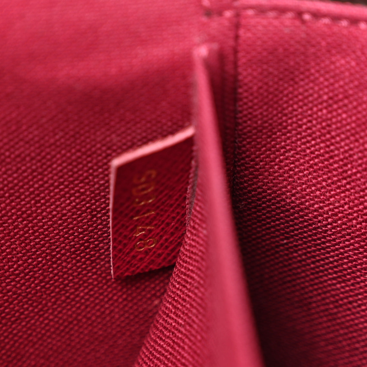 Monogram Pochette Felicie Chain Wallet Fuchsia