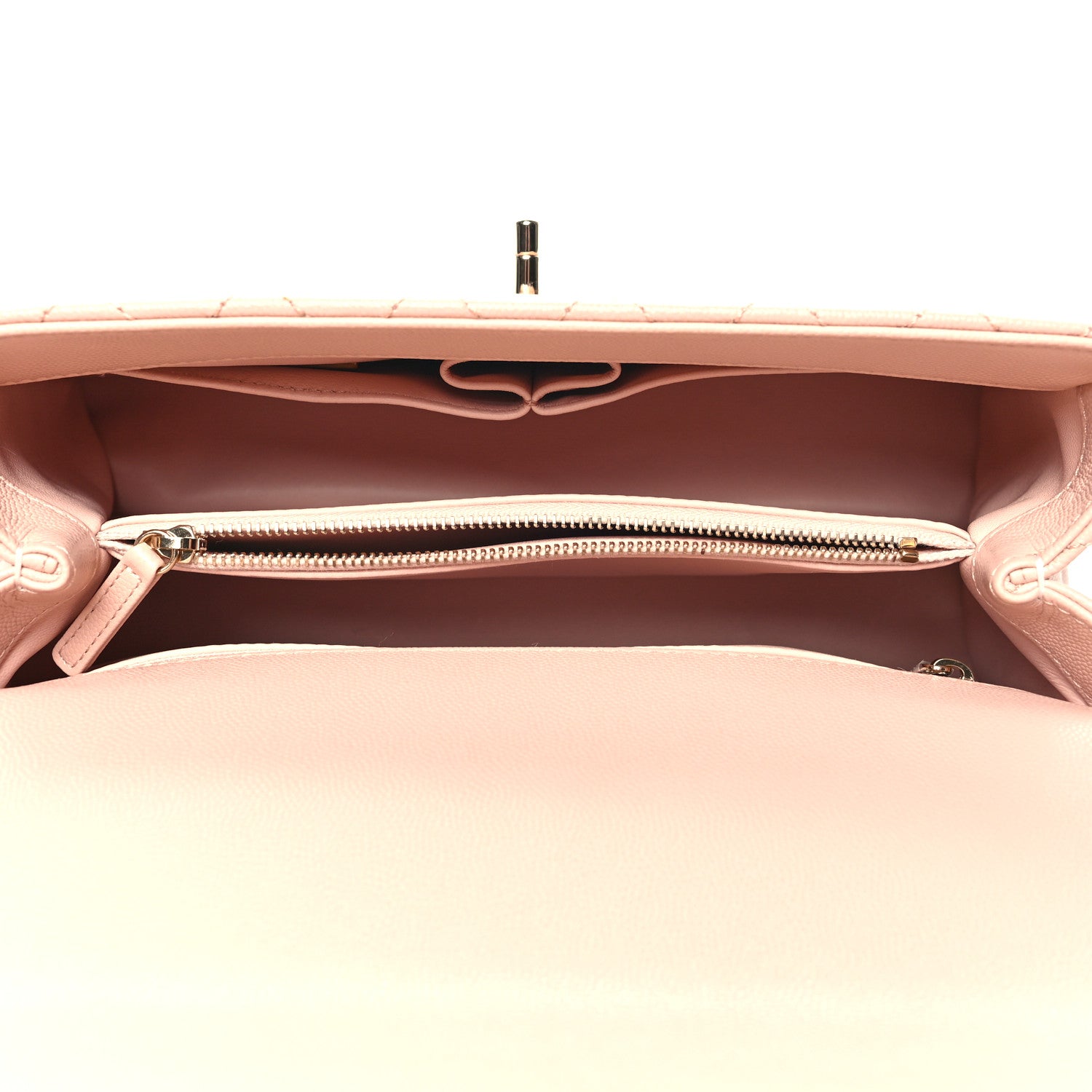 Chanel Caviar Quilted Small Coco Handle Flap Light Pink 5 of 10
