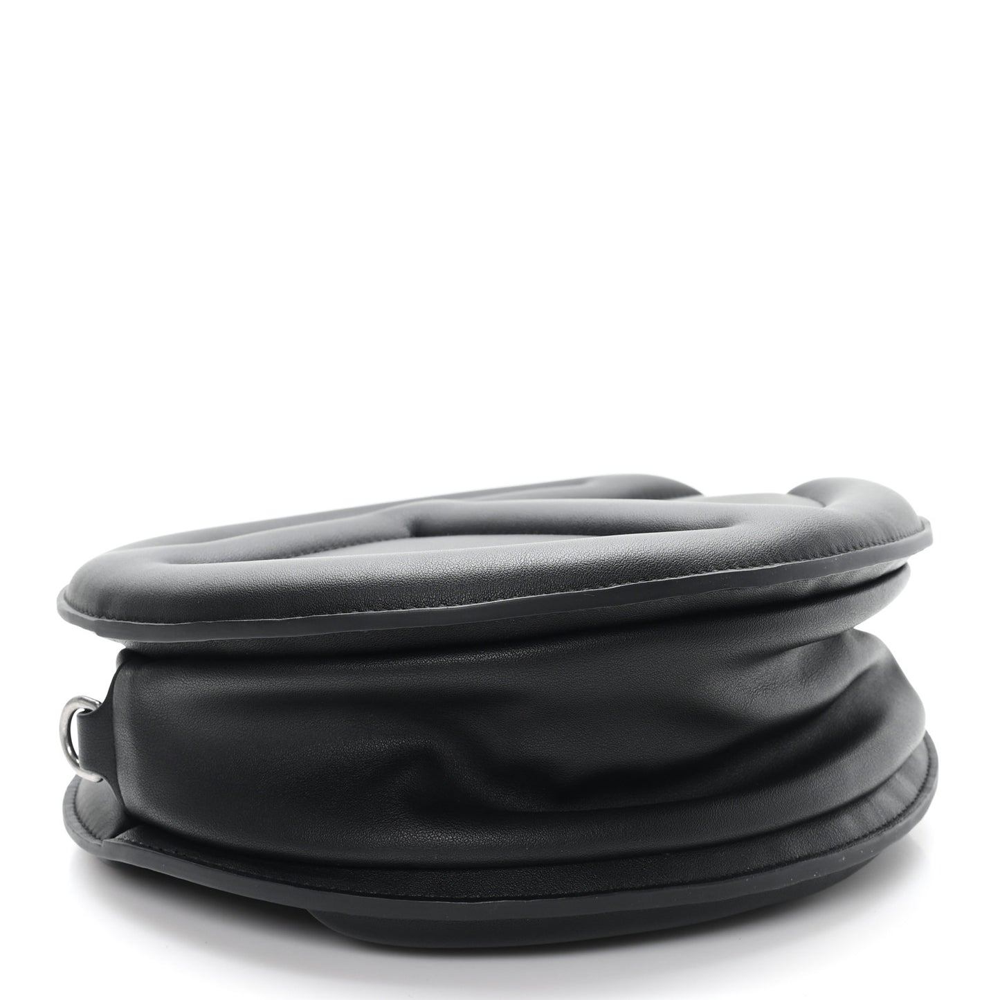 Vegan Leather Major Circle Bag Black