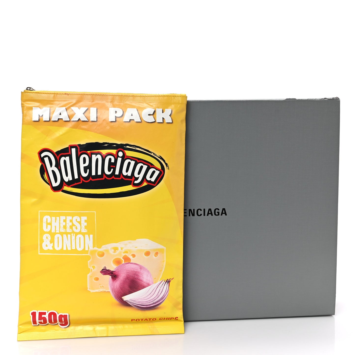 Glossy Lambskin Logo Chips Bag Yellow Multicolor