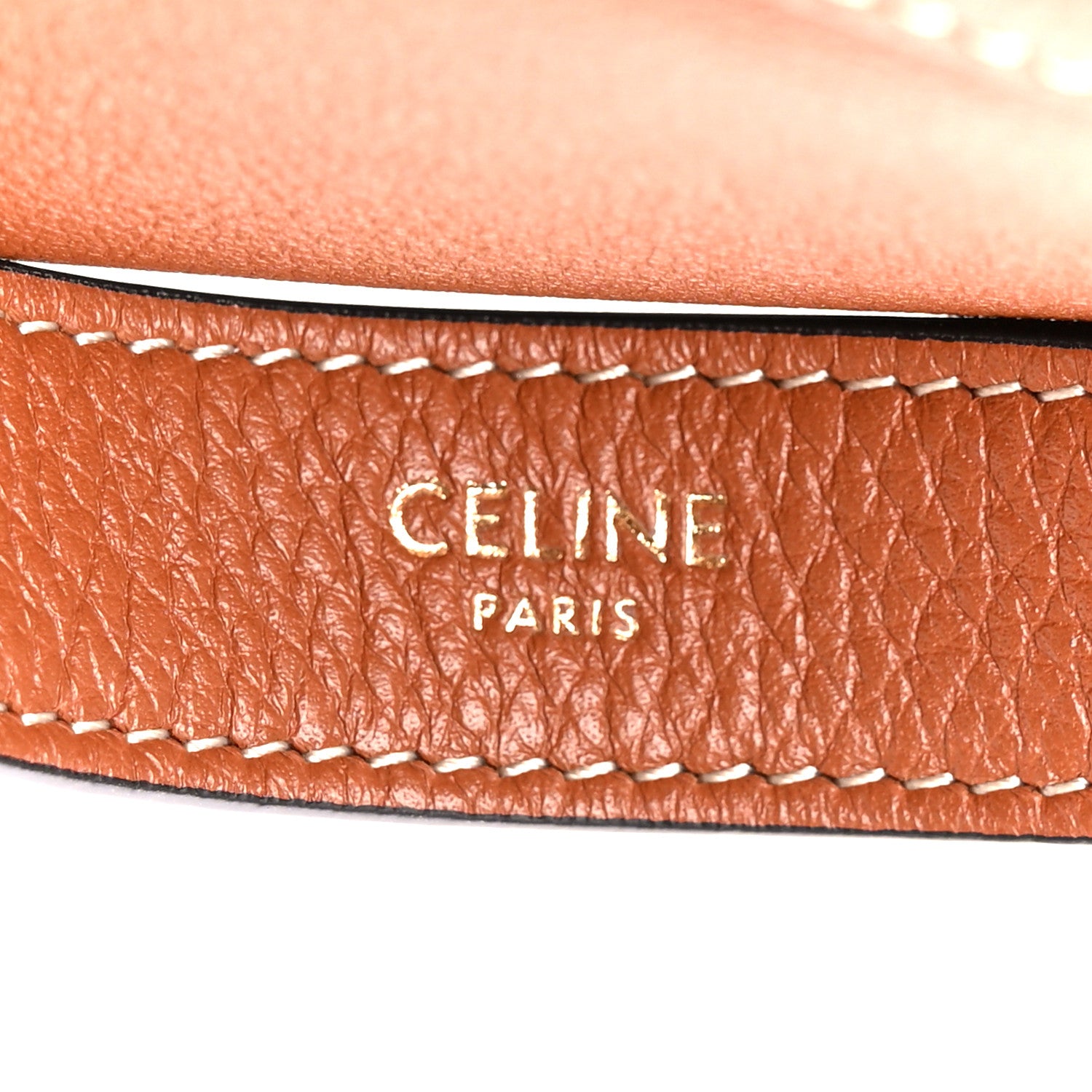 Celine Supple Calfskin Triomphe Heloise Shoulder Bag Tan 8 of 11