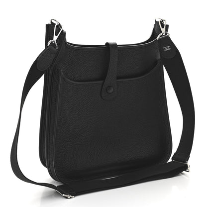 Hermes Taurillon Clemence Evelyne III GM Black 3 of 11