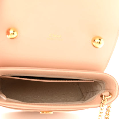 Chloe Calfskin Lizard Embossed Small Aby Lock Delicate Pink 5 of 10