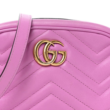 Gucci Calfskin Matelasse Mini GG Marmont Chain Shoulder Bag Candy Mousse 8 of 11