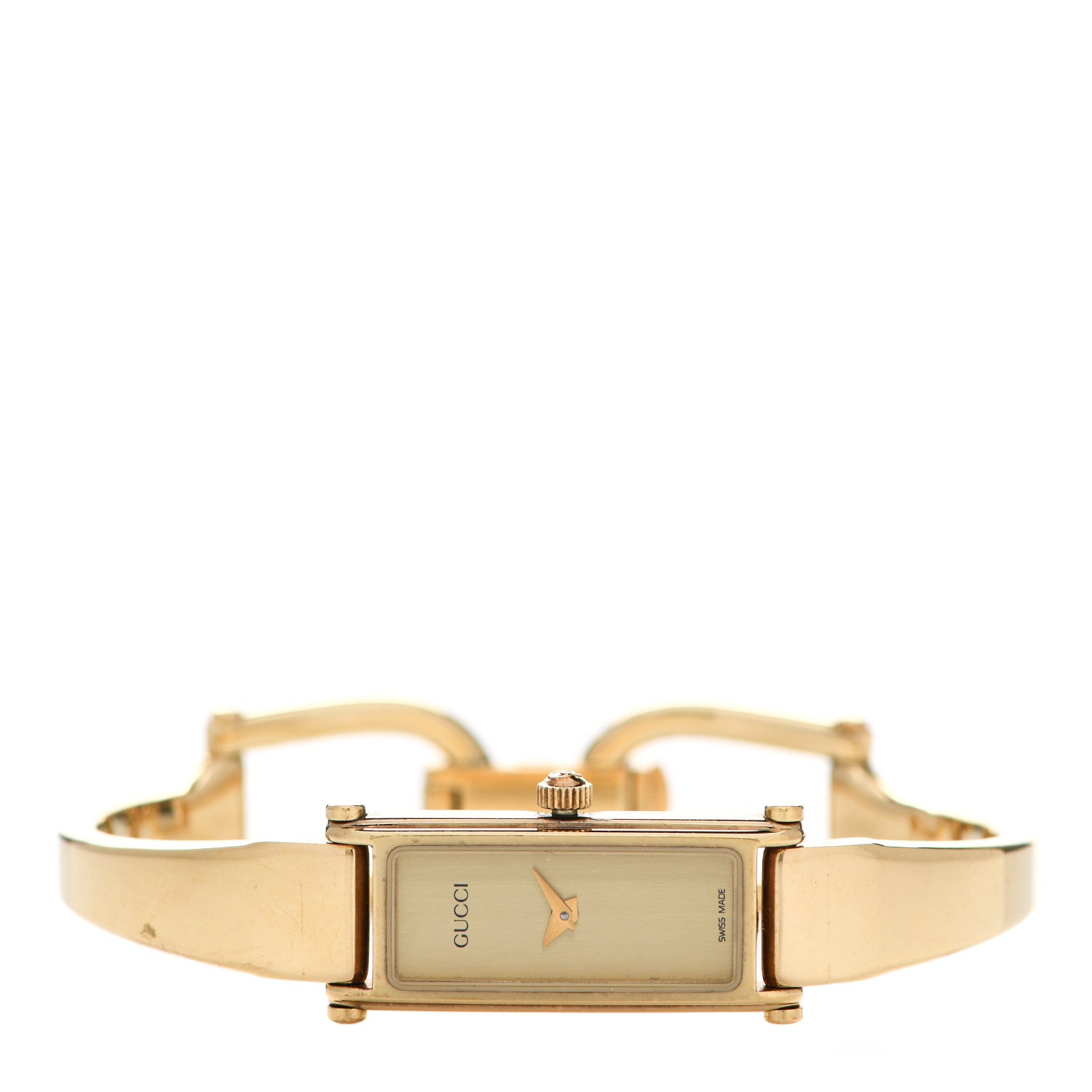 Gucci Stainless Steel 12mm 1500L Horsebit Quartz Watch Gold 2 of 6