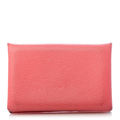 Hermes Chevre Mysore Calvi Card Case Rose Azalee 1 of 6