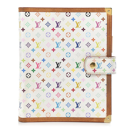 Louis Vuitton Monogram Multicolor Large Ring Agenda Cover White 1 of 14