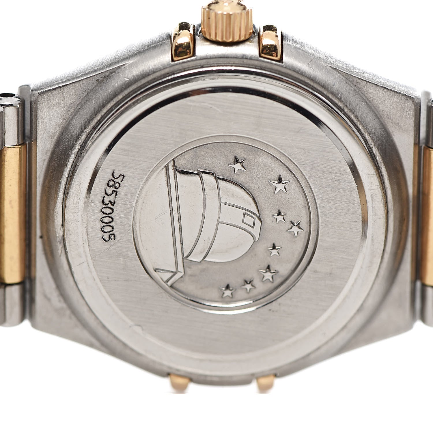 Omega Stainless Steel 18K Red Gold Diamond Bezel Mother of Pearl 23mm Constellation Quartz Watch 895.1203 5 of 6