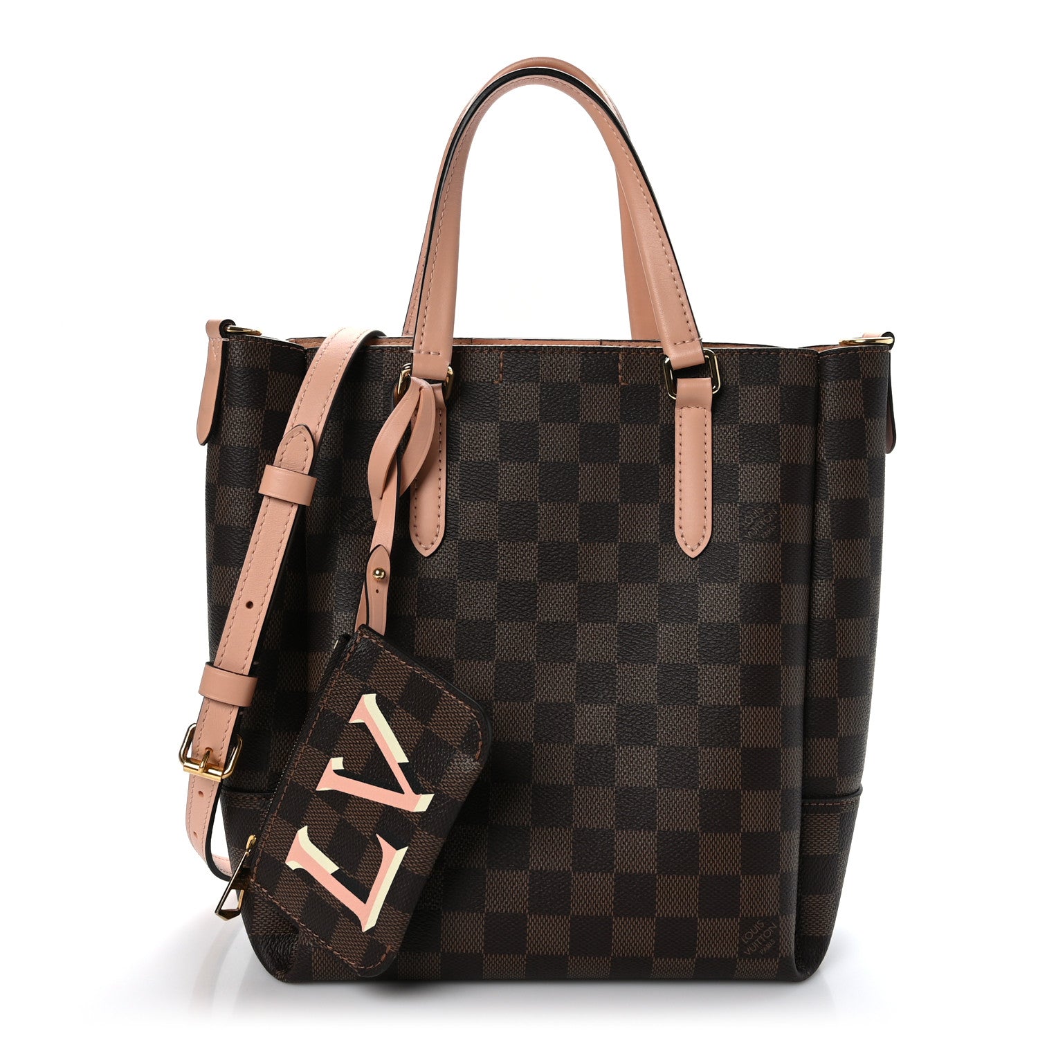 Louis Vuitton Damier Ebene Belmont PM Venus Pink 1 of 9