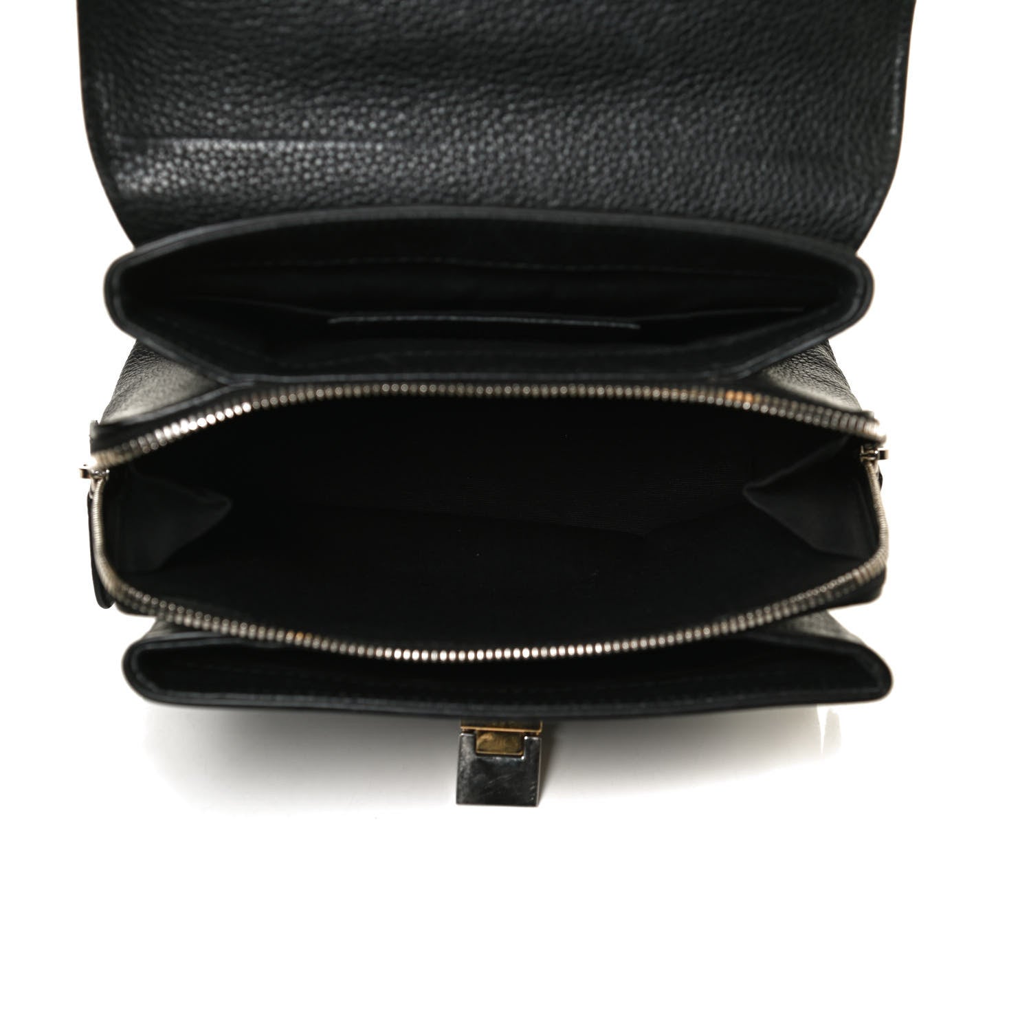 Balenciaga Grained Calfskin Le Dix Mini Soft Cartable Crossbody Black 4 of 14