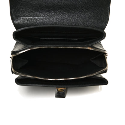 Balenciaga Grained Calfskin Le Dix Mini Soft Cartable Crossbody Black 4 of 14