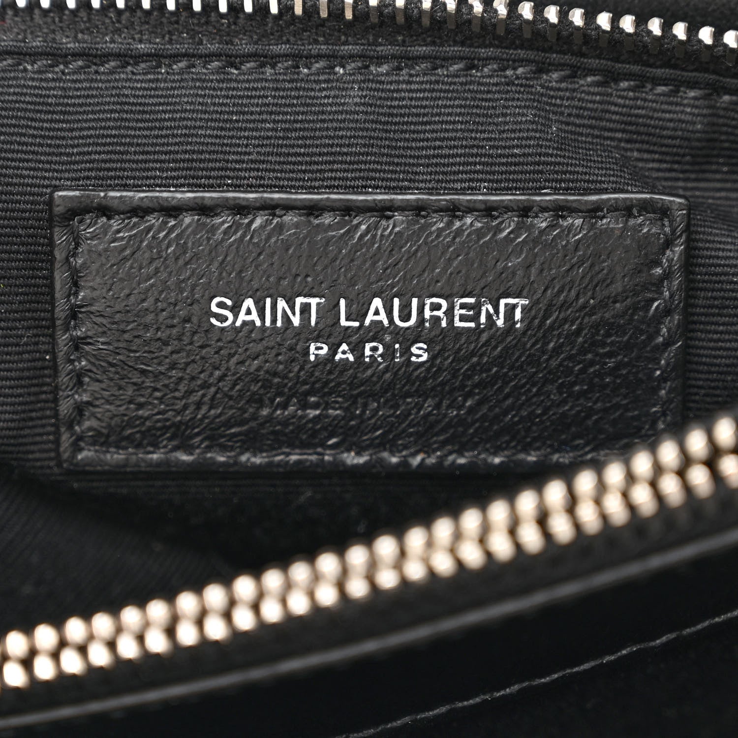 Saint Laurent Calfskin Y Quilted Monogram Medium Loulou Chain Satchel Black 7 of 12