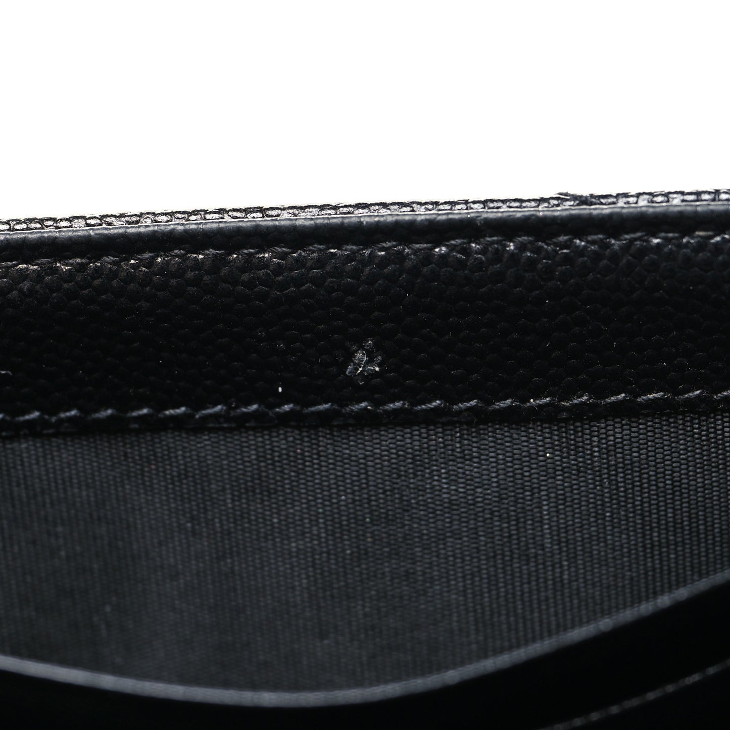 Grain De Poudre Matelasse Chevron Monogram Chain Wallet Black