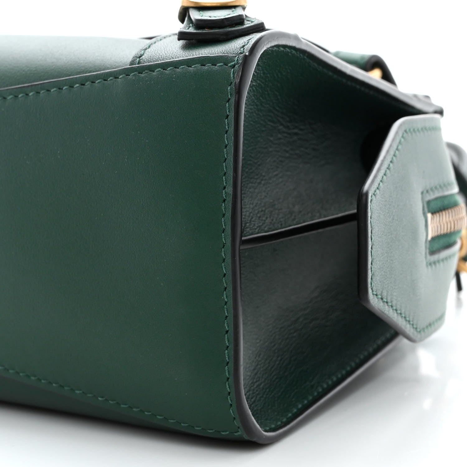 Balenciaga Smooth Calfskin Neo Classic Gold Hardware Mini City Forest Green 10 of 12