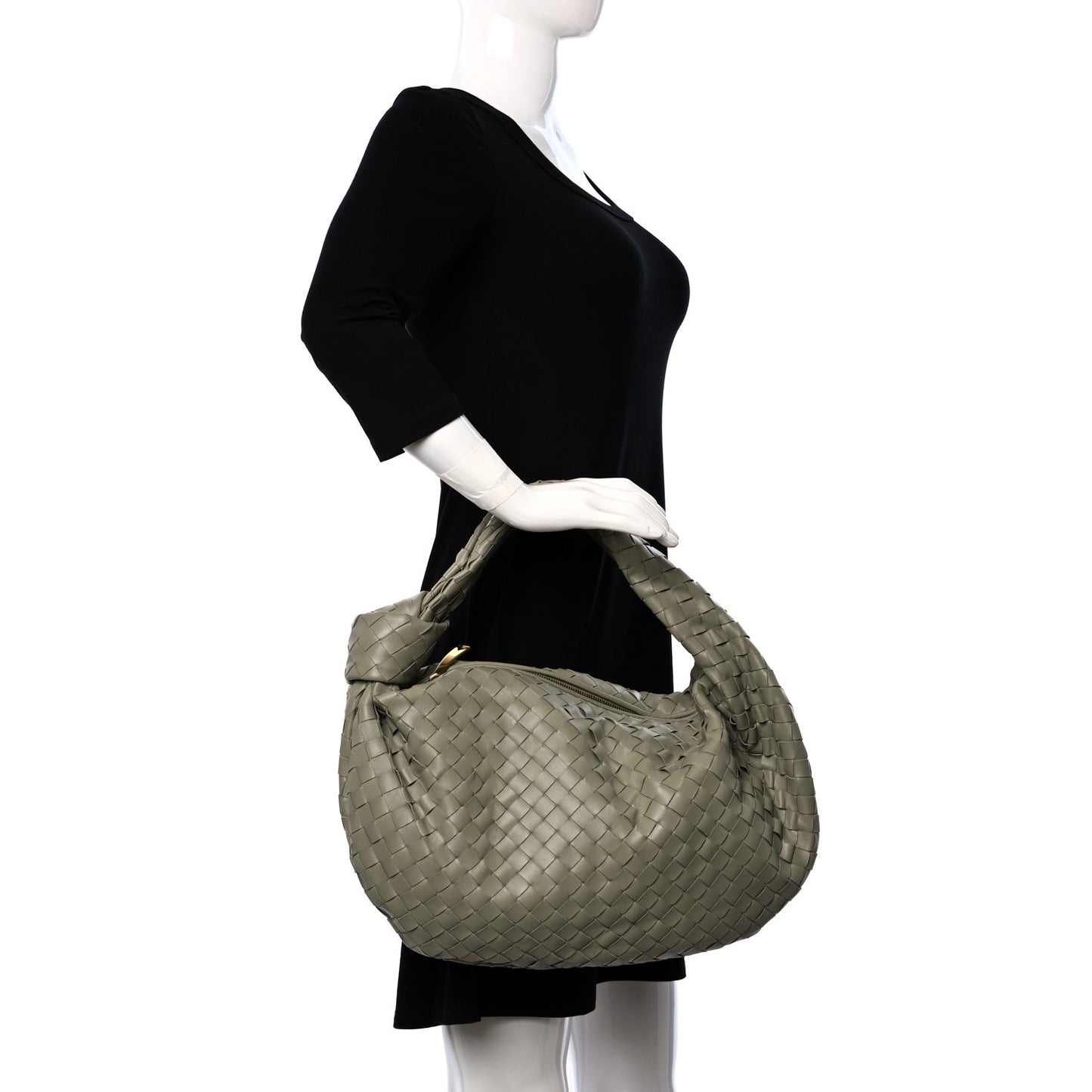 Nappa Intrecciato Small Jodie New Sauge