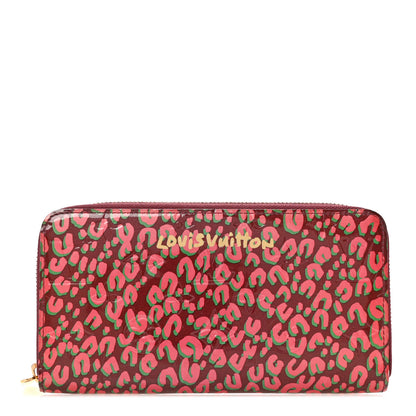 Louis Vuitton Vernis Leopard Zippy Wallet Rouge Fauviste 1 of 9