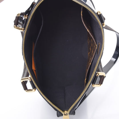 Louis Vuitton Patent Calfskin Miroir Tote Black 5 of 9