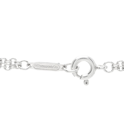Tiffany Sterling Silver Enamel Infinity Necklace Blue 4 of 4