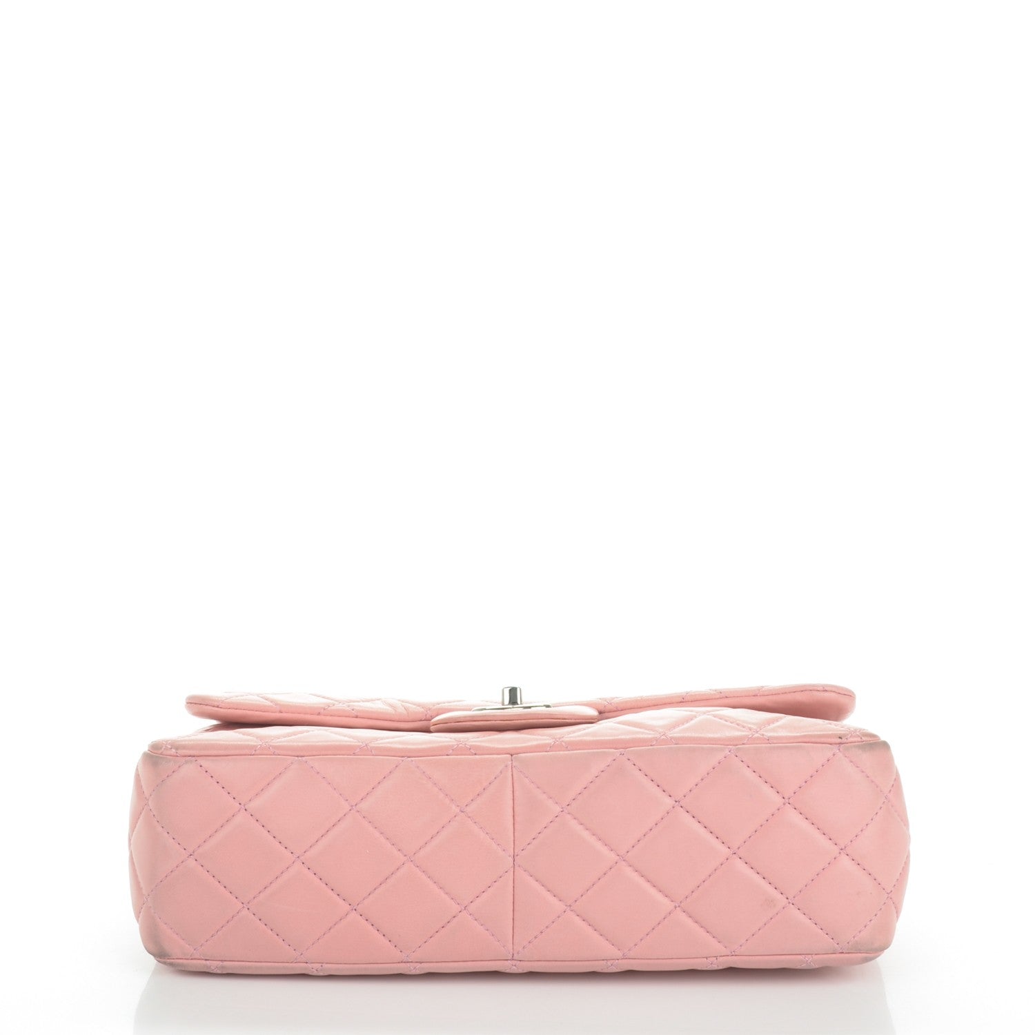 Chanel Lambskin Quilted Jumbo Single Flap Light Pink 5 of 12