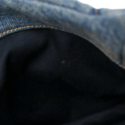 Saint Laurent Denim Quilted Small Loulou Puffer Monogram Chain Satchel Blue Cinnamon 15 of 15