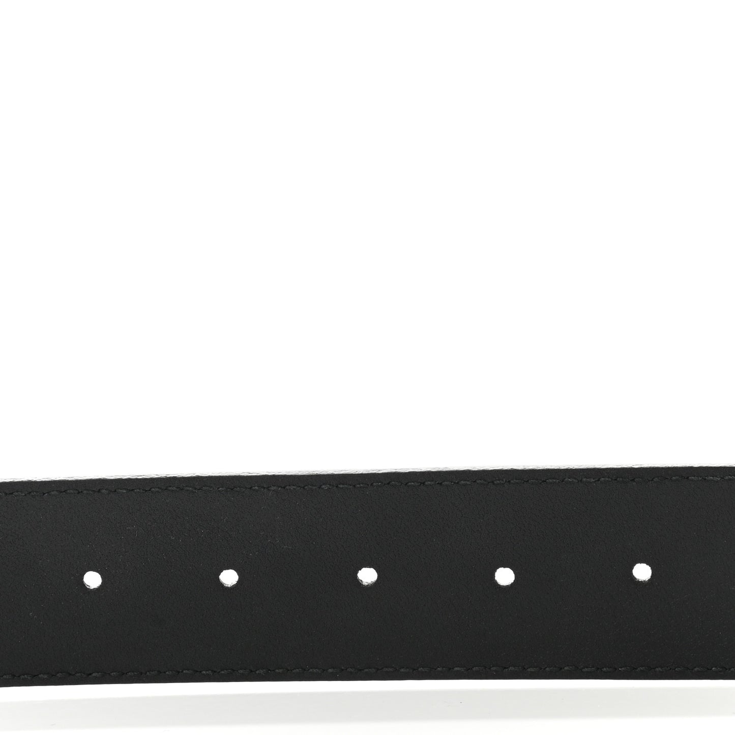 Textured Dollar Calfskin Double G 40mm Belt 85 34 Black