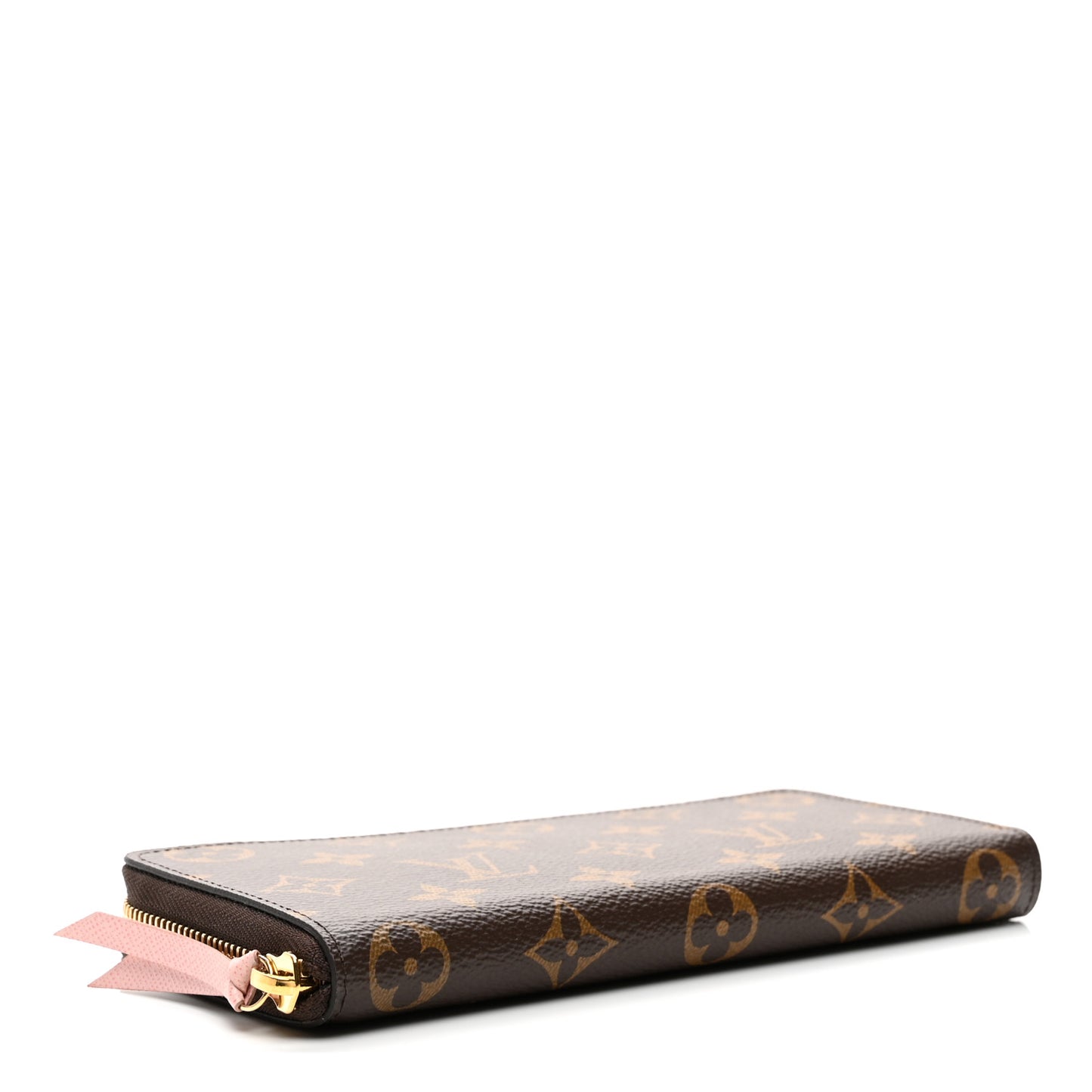 Monogram Clemence Wallet Rose Ballerine