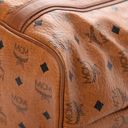 MCM Visetos Shopper Tote Cognac 10 of 18