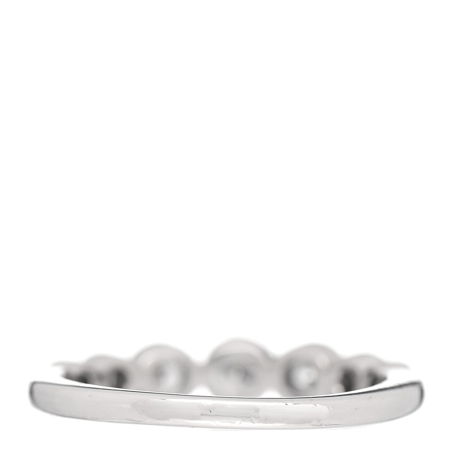 Platinum Diamond Jazz Graduated Band Ring 49 4.75