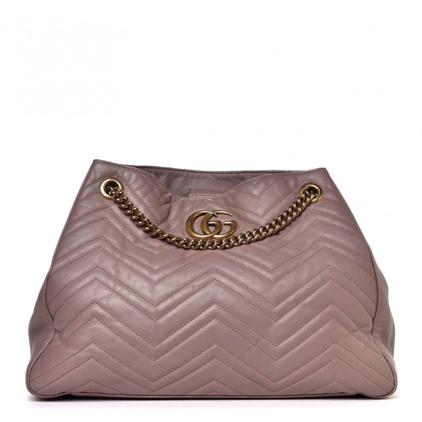 Calfskin Matelasse Medium GG Marmont Shoulder Tote Bag Porcelain Rose