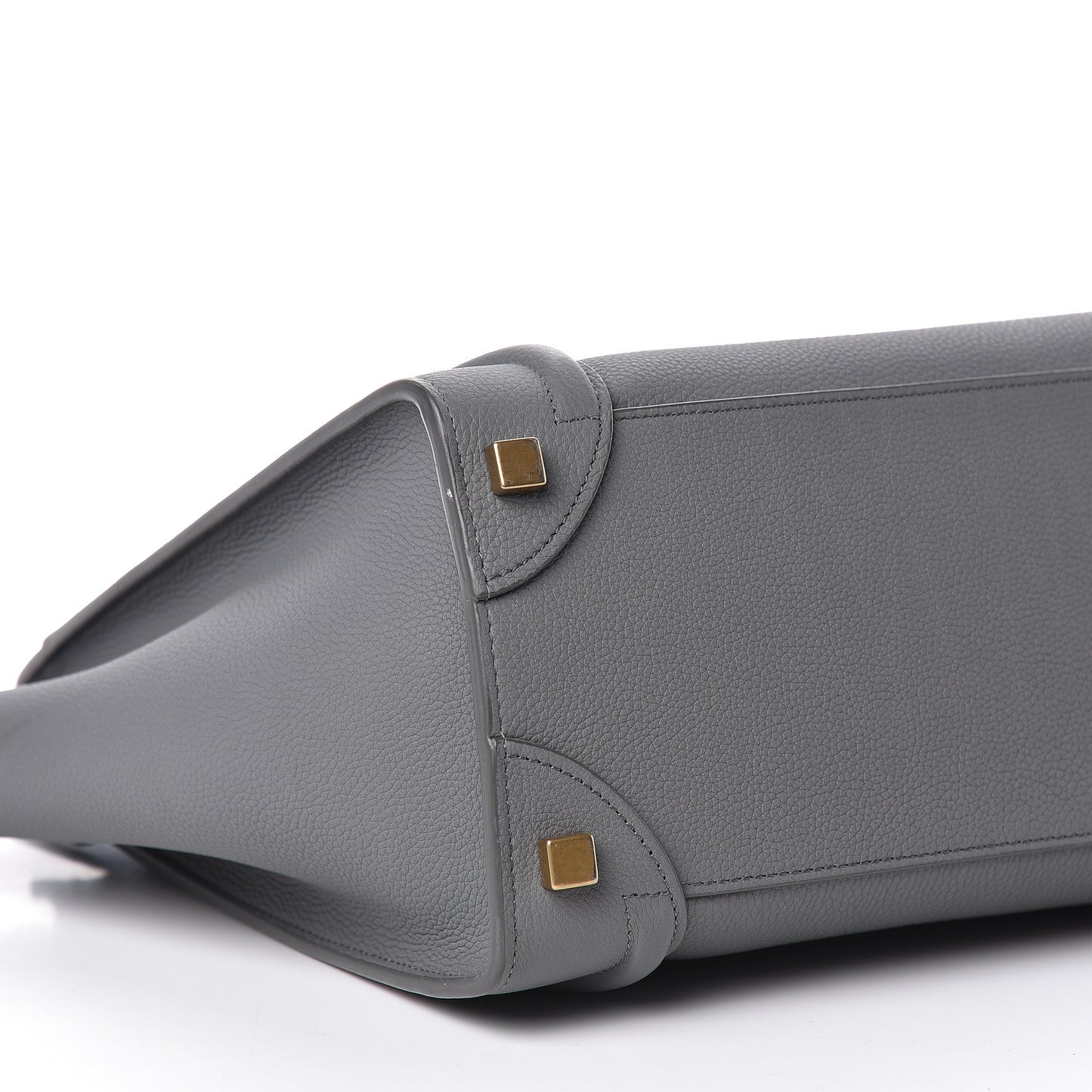 Baby Drummed Calfskin Micro Luggage Kohl