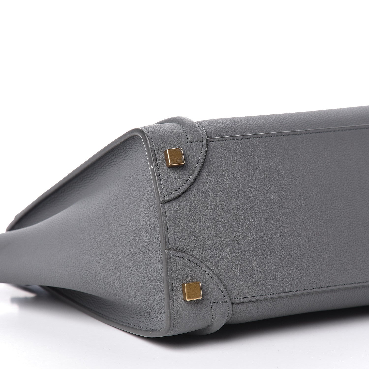 Celine Baby Drummed Calfskin Micro Luggage Kohl 10 of 13