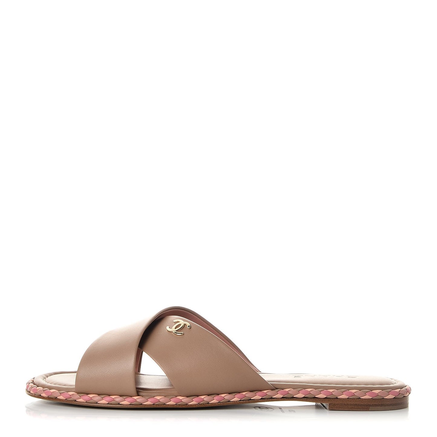 Lambskin Mule Sandals 42 Light Brown