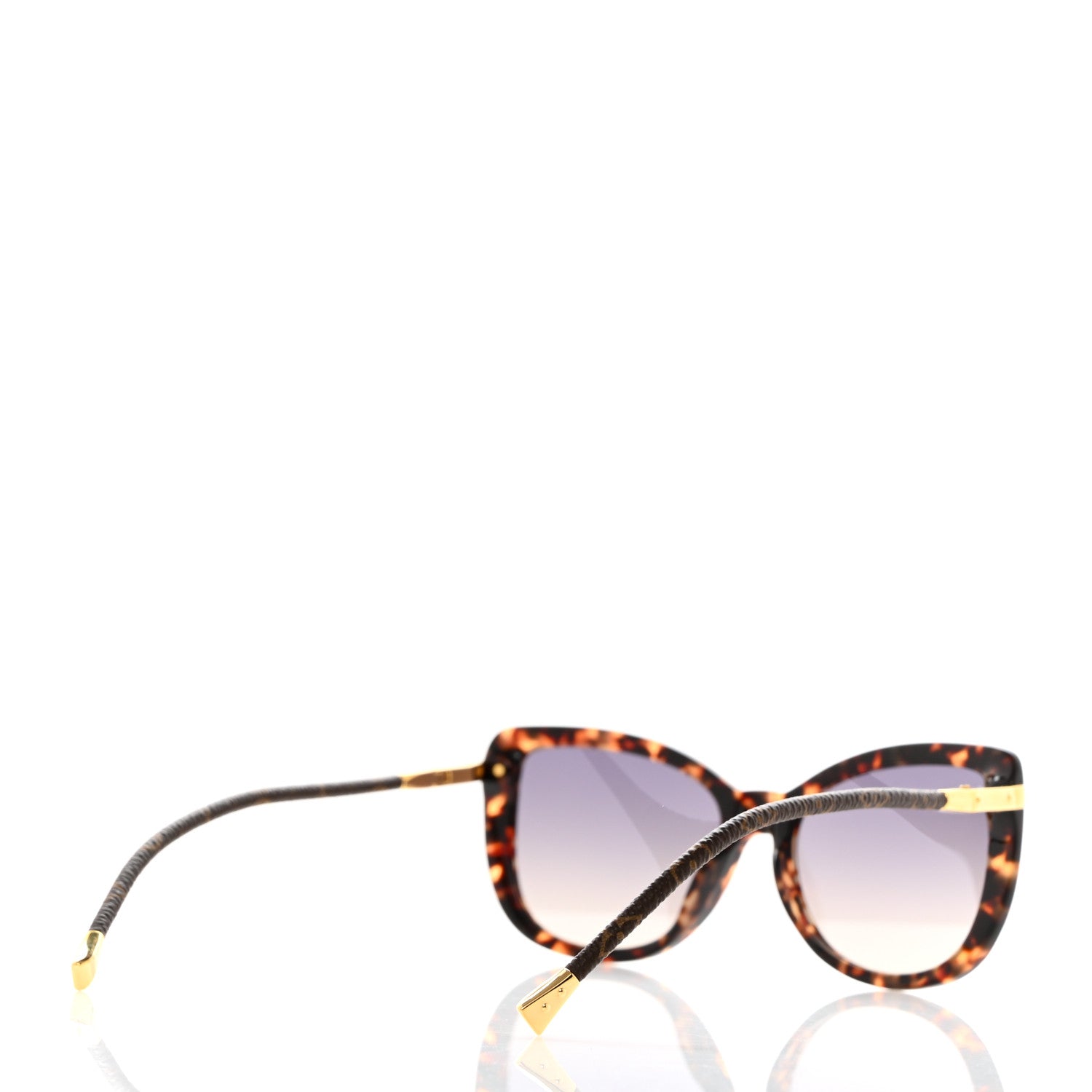 Louis Vuitton Acetate Monogram Charlotte Sunglasses Z0629E Dark Tortoise 4 of 8