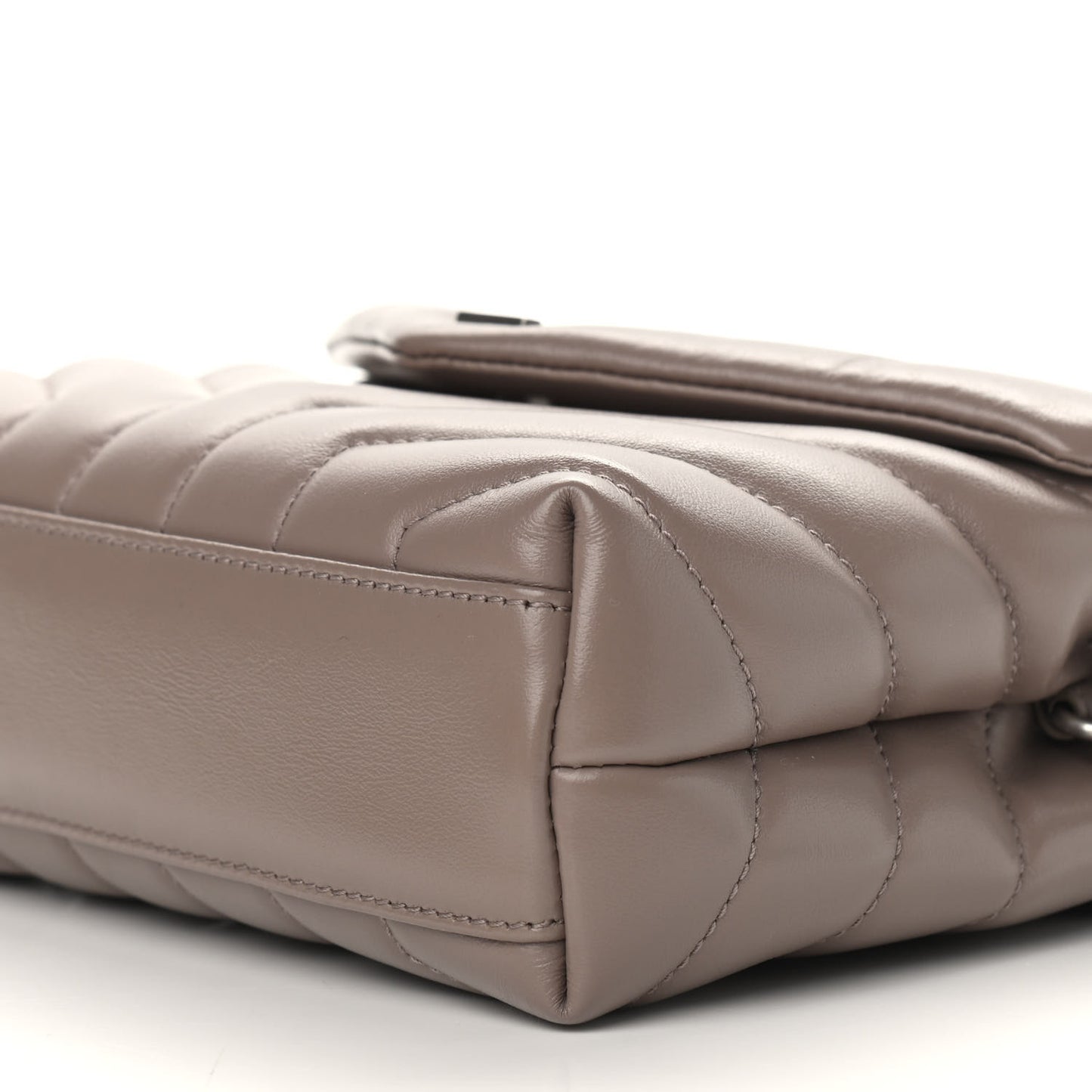 Calfskin Y Quilted Monogram Toy Loulou Satchel Dusty Grey