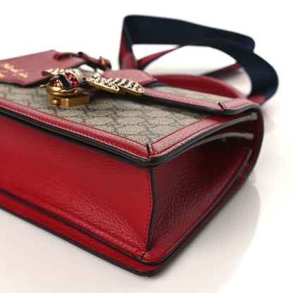 Gucci GG Supreme Monogram Small Queen Margaret Top Handle Bag Red 9 of 10