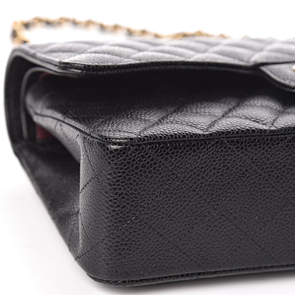 Chanel Caviar Quilted Medium Double Flap Black 8 of 11