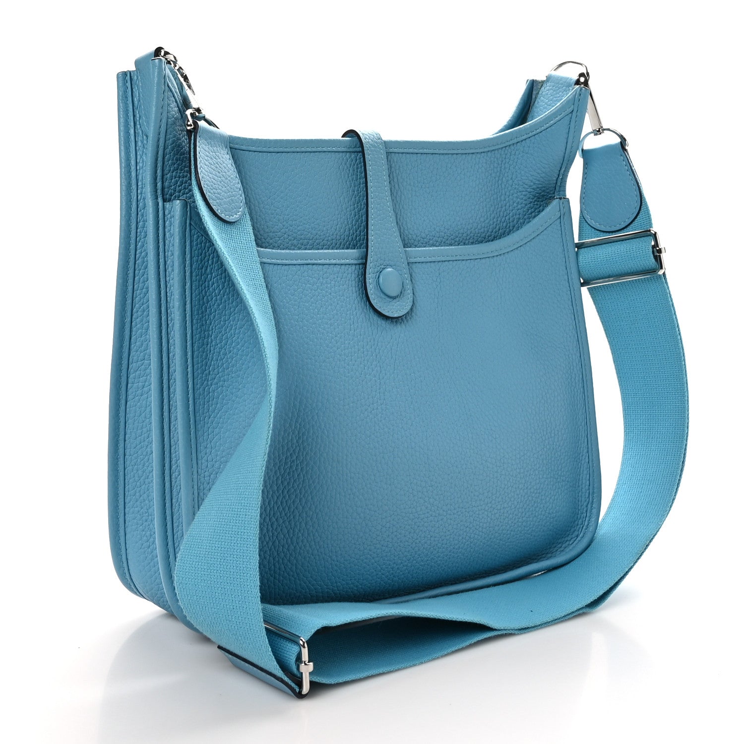 Hermes Taurillon Clemence Evelyne III PM Bleu Du Nord 3 of 9